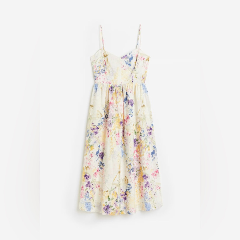 H&M Floral Midi Dress - Size L